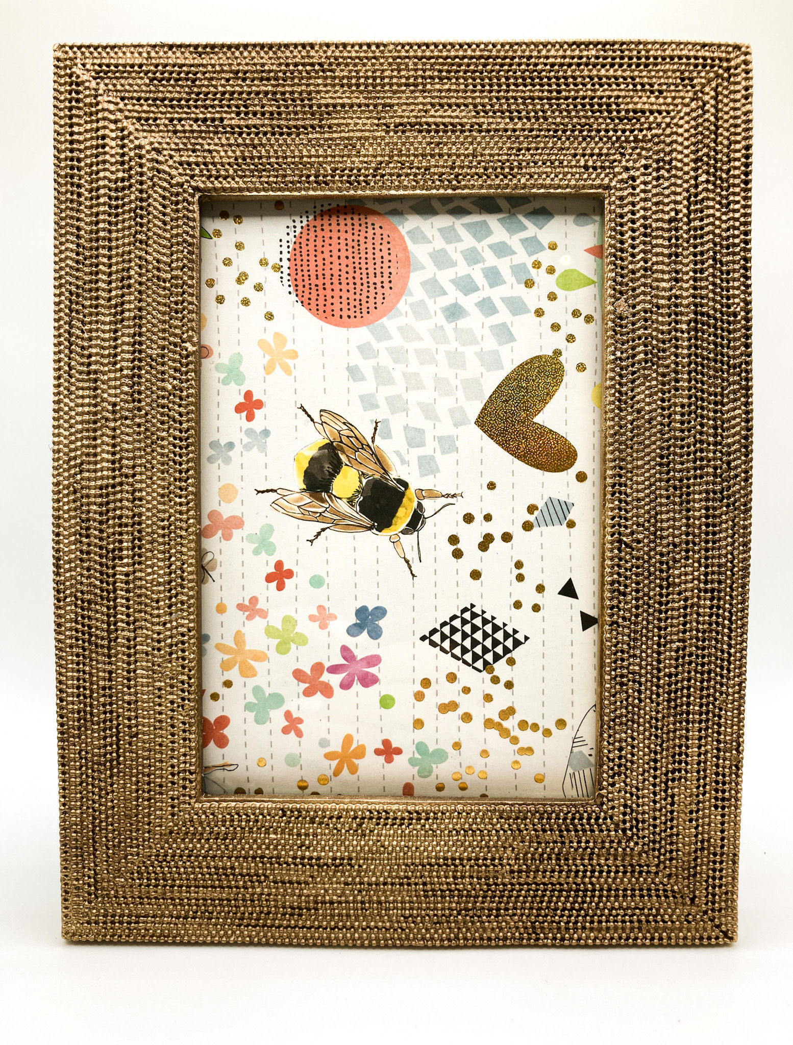 Bronze Beaded Frame Medium