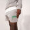 Thumbnail: Track Shorts - Tram Green Embroidery