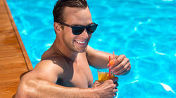 Relaxing - poolside break