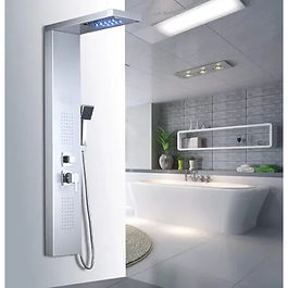4 FUNCTION RAIN SHOWER COMBINATION WITH LED (SATIN)