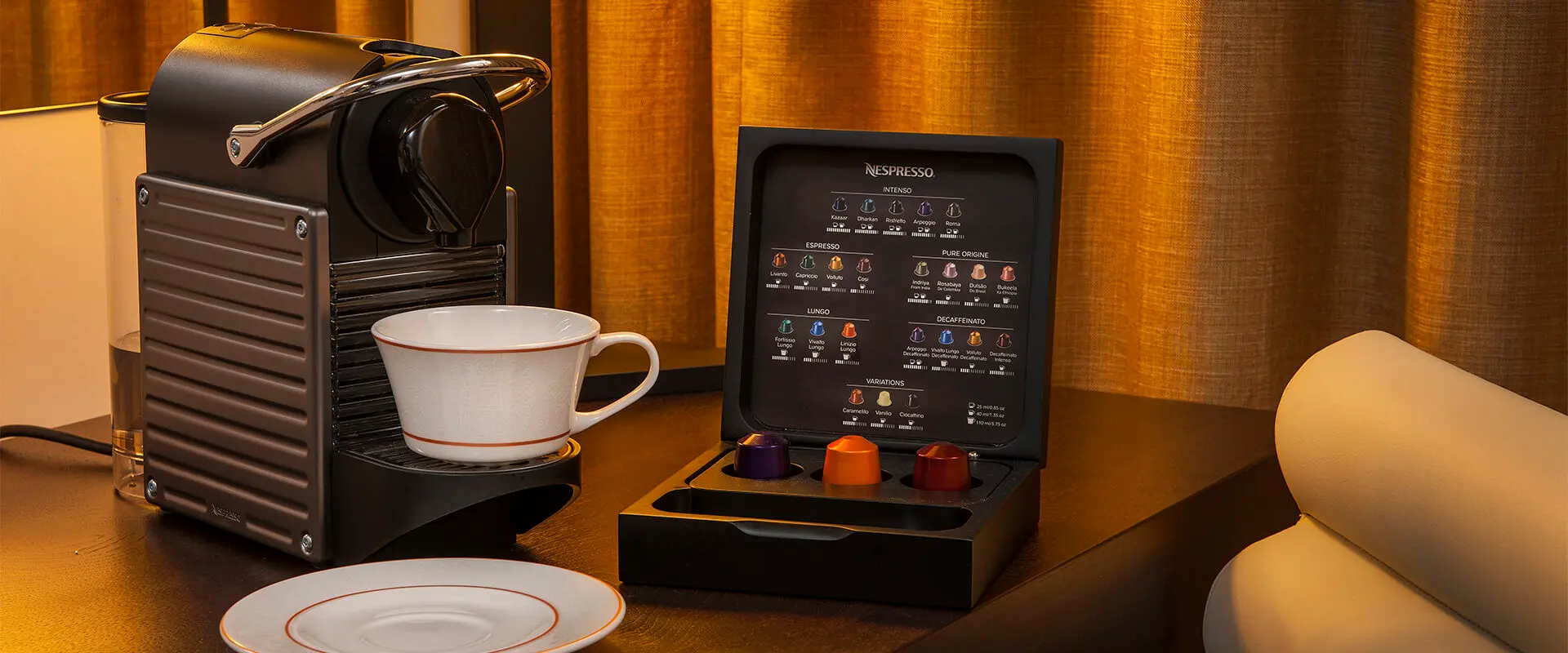 Coffee maker in Deluxe Double Room  of genting hotel from resorts world birmingham