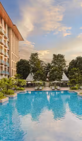 pool side from hotel ora of resorts world sentosa