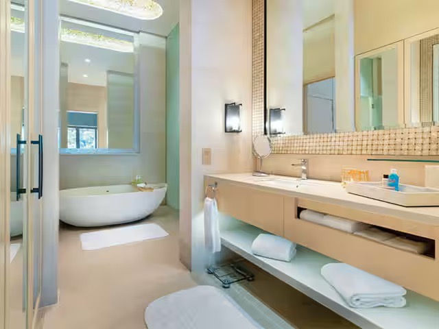 The equarius villas from resorts world sentosa - modern spacious bathroom