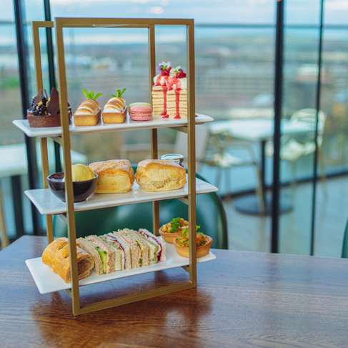 Resorts World Birmingham dinning experience with high tea set