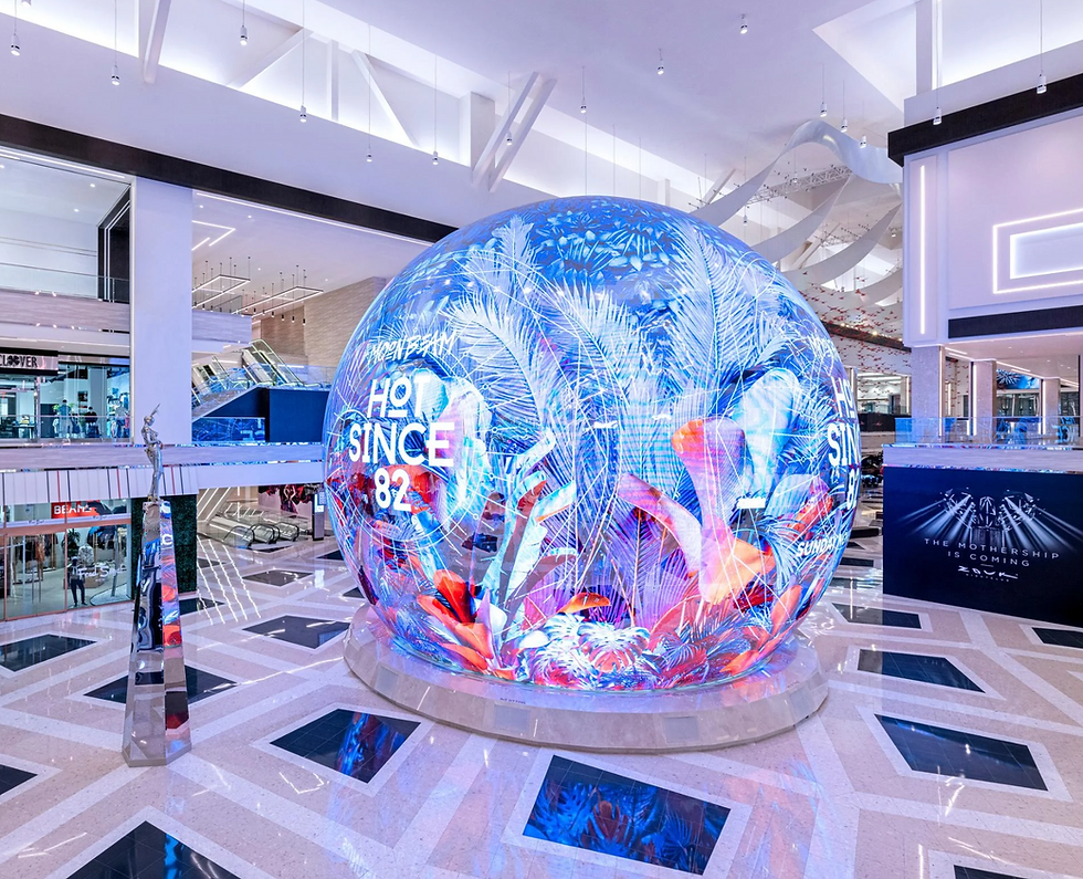 resorts world las vegas - interior shopping mall