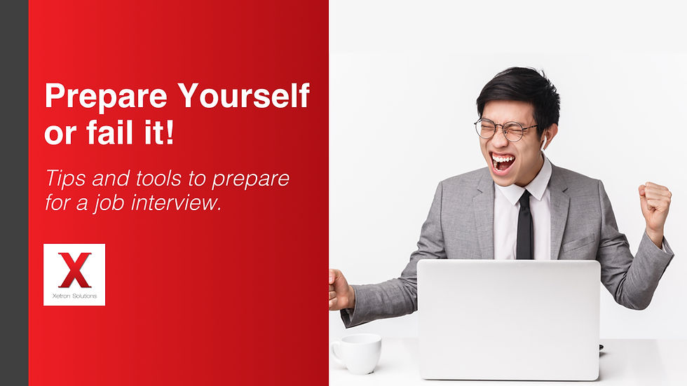 prepare for job interview - tips and tools for interview - xetron solutions