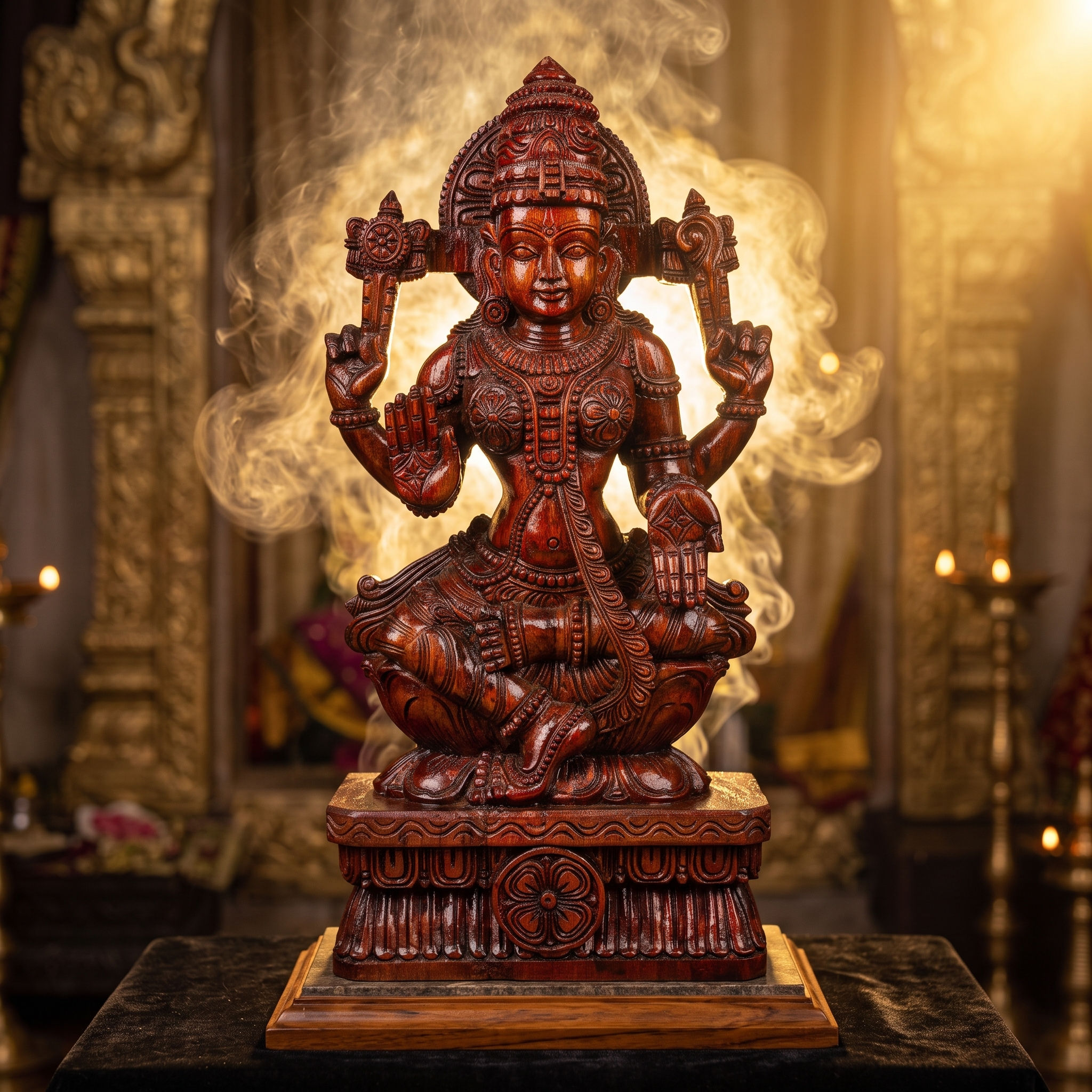 Premium Handcrafted Goddess Lakshmi Idol - 2FT