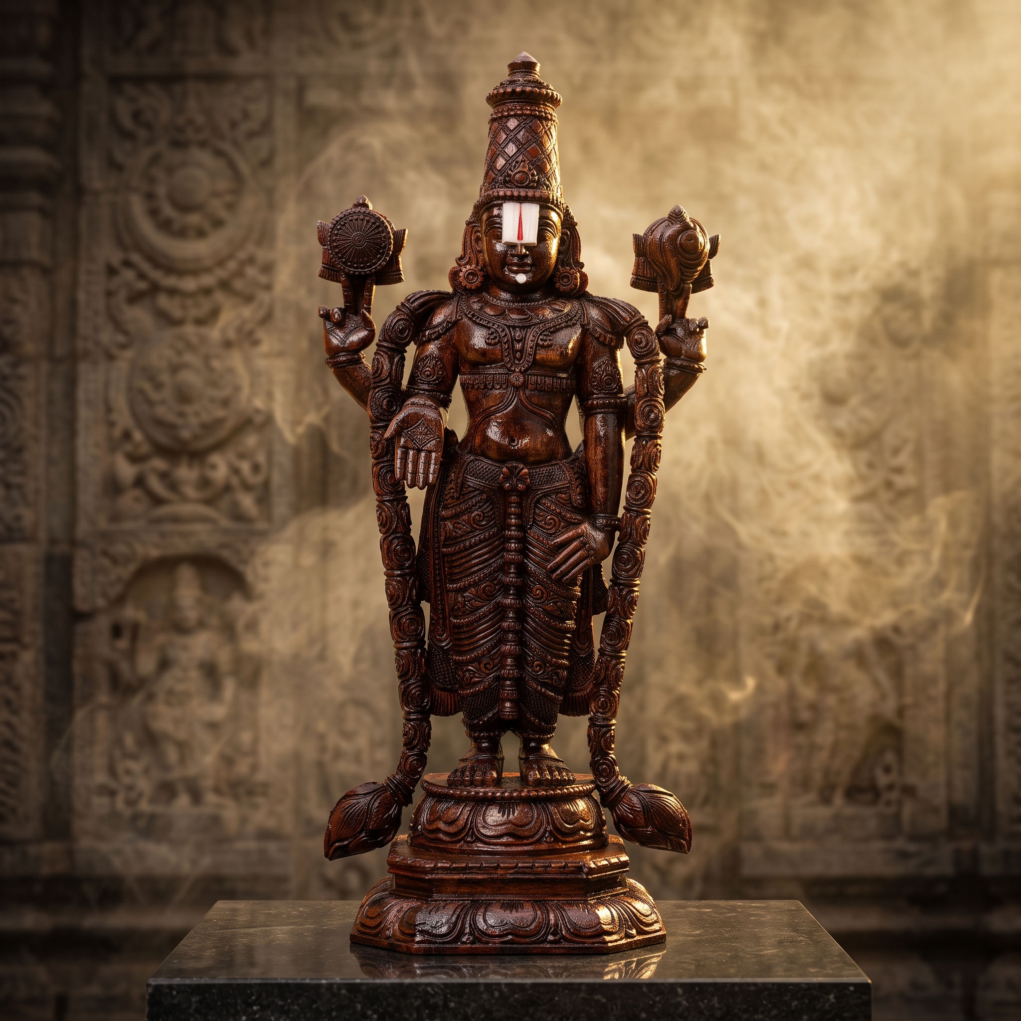 Premium Handcrafted Kalyana Lord Venkateswara (Tirupati Balaji) Statue 2ft