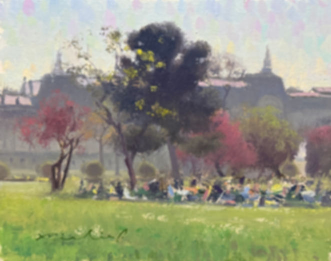 Lounging in The Tuileries