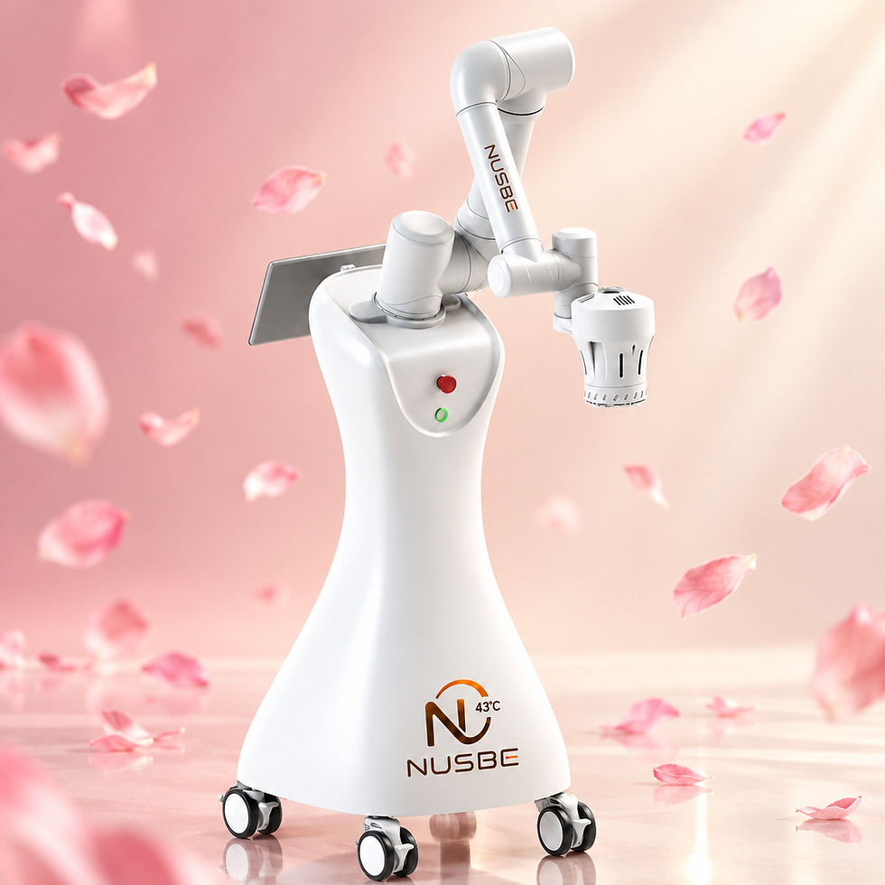 F1 Radiance white pedestal robotic moxibustion machine