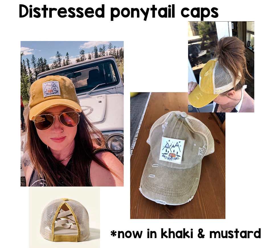 Thumbnail: Distressed ponytail trucker cap