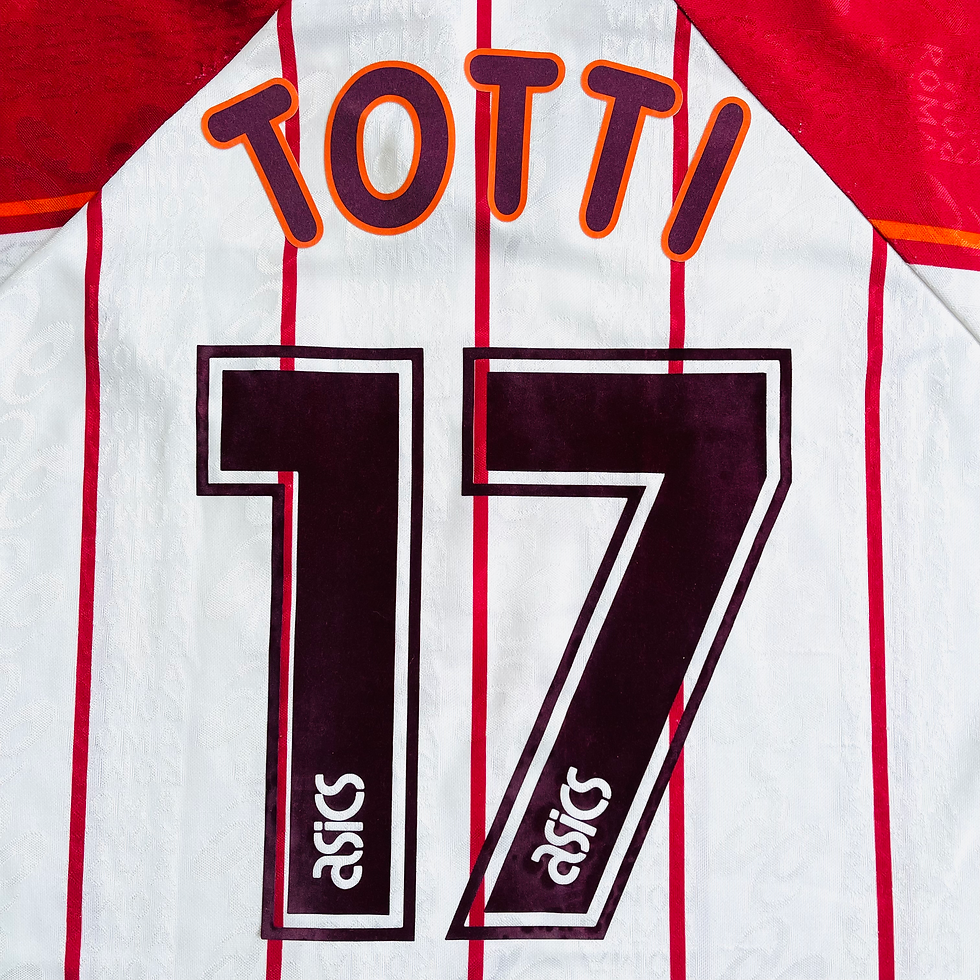 Thumbnail: ROMA AWAY FOOTBALL SHIRT 1996/97 #17 TOTTI