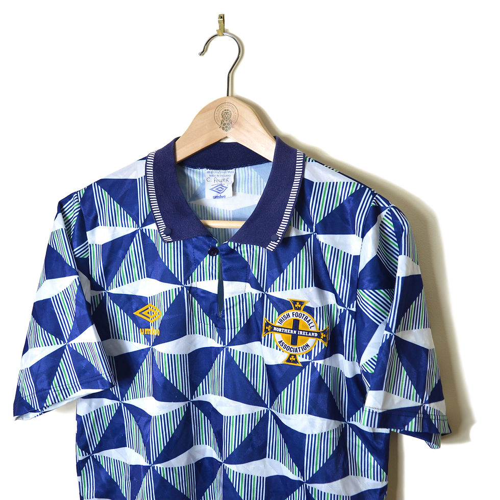 Thumbnail: NORTHERN IRELAND CLASSIC RETRO VINTAGE AWAY FOOTBALL SHIRT SOCCER JERSEY 1990 1991 1992 UMBRO