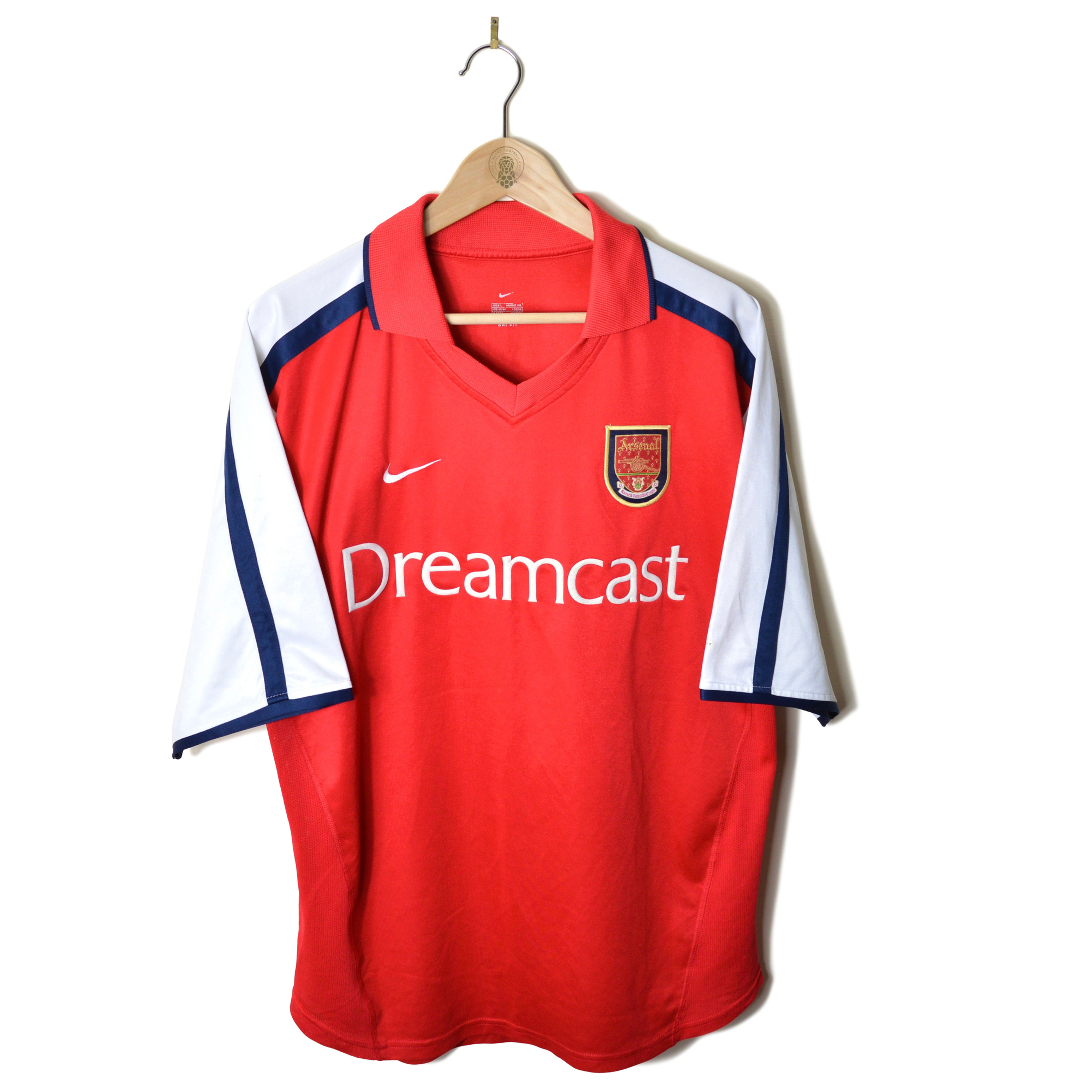 ARSENAL CLASSIC RETRO VINTAGE HOME FOOTBALL SHIRT SOCCER JERSEY 2000 2001 2002 NIKE DREAMCAST 90'S