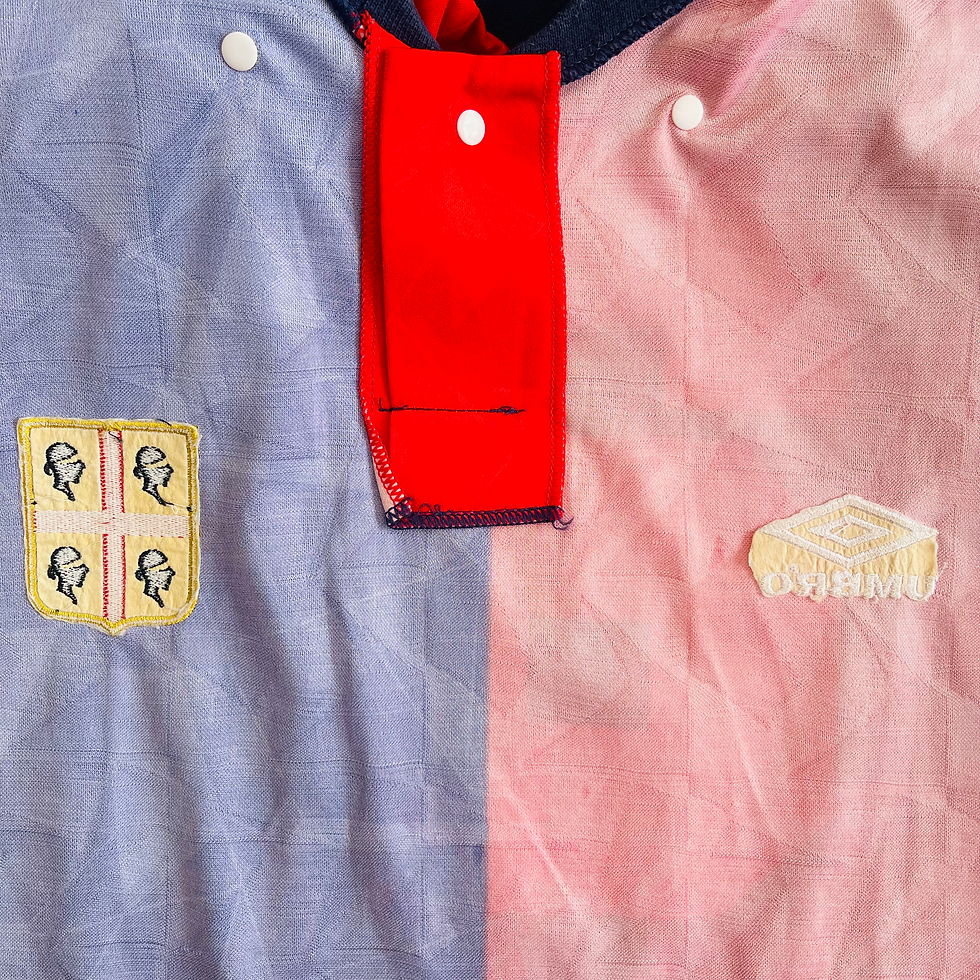 Thumbnail: CAGLIARI MATCH WORN ISSUE HOME FOOTBALL SHIRT 1990/93 #16 L/S