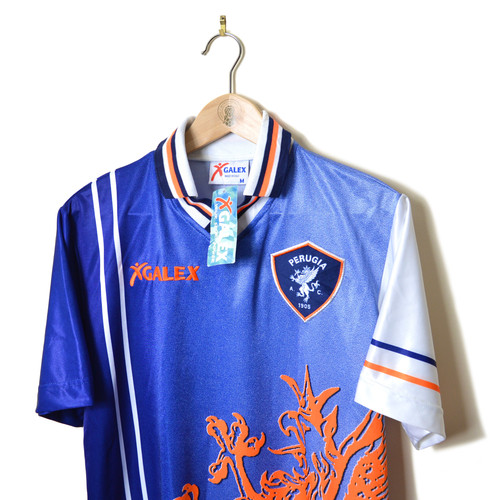 PERUGIA AWAY FOOTBALL SHIRT 1998/99 #7 NAKATA BNWT | Retro