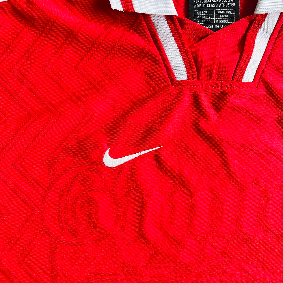 Thumbnail: ARSENAL HOME FOOTBALL SHIRT SOCCER JERSEY 1996 1997 1998 L/S LONG SLEEVED PLAYER ISSUE SPEC MATCH WORN SPONSORLESS NIKE