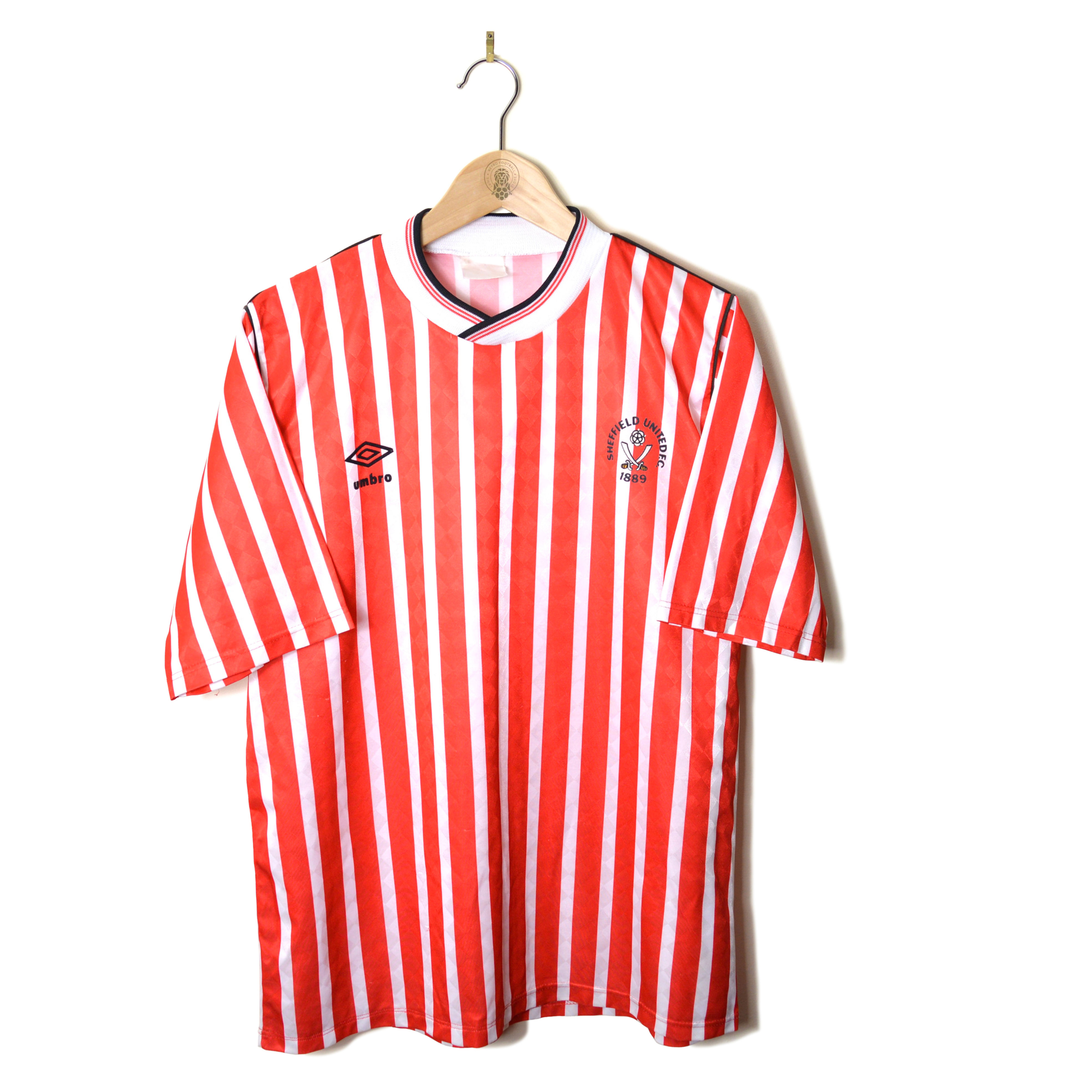 SHEFFIELD UNITED CLASSIC RETRO VINTAGE HOME FOOTBALL SHIRT SOCCER JERSEY 1987 1988 1989 1990 UMBRO 80'S 90'S