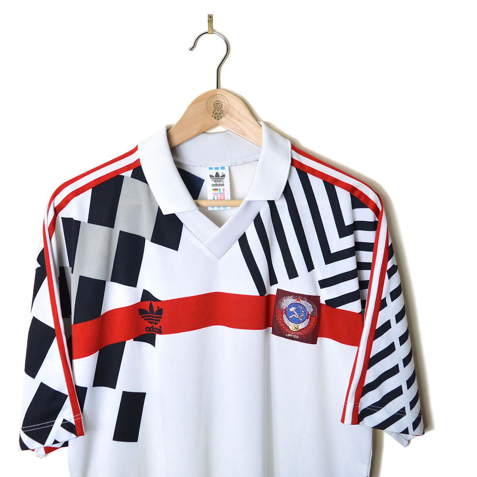 Thumbnail: SOVIET UNION USSR RUSSIA CCCP VINTAGE AWAY FOOTBALL SHIRT SOCCER JERSEY 1991 1992 ADIDAS