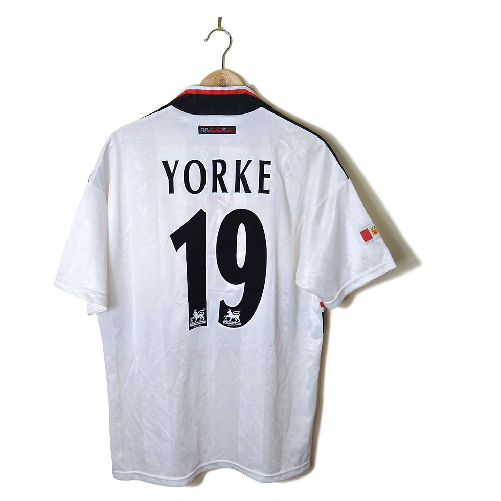 MANCHESTER UNITED MAN UTD CLASSIC RETRO VINTAGE AWAY FOOTBALL SHIRT SOCCER JERSEY 1997 1998 1999 UMBRO SHARP VIEWCAM YORKE