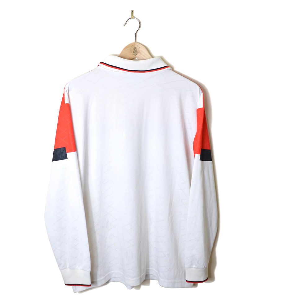 Thumbnail: AC MILAN PLAYER SPEC ISSUE AWAY FOOTBALL SHIRT 1994 1995 L/S LONG SLEEVE LOTTO OPEL 90'S CALCIO