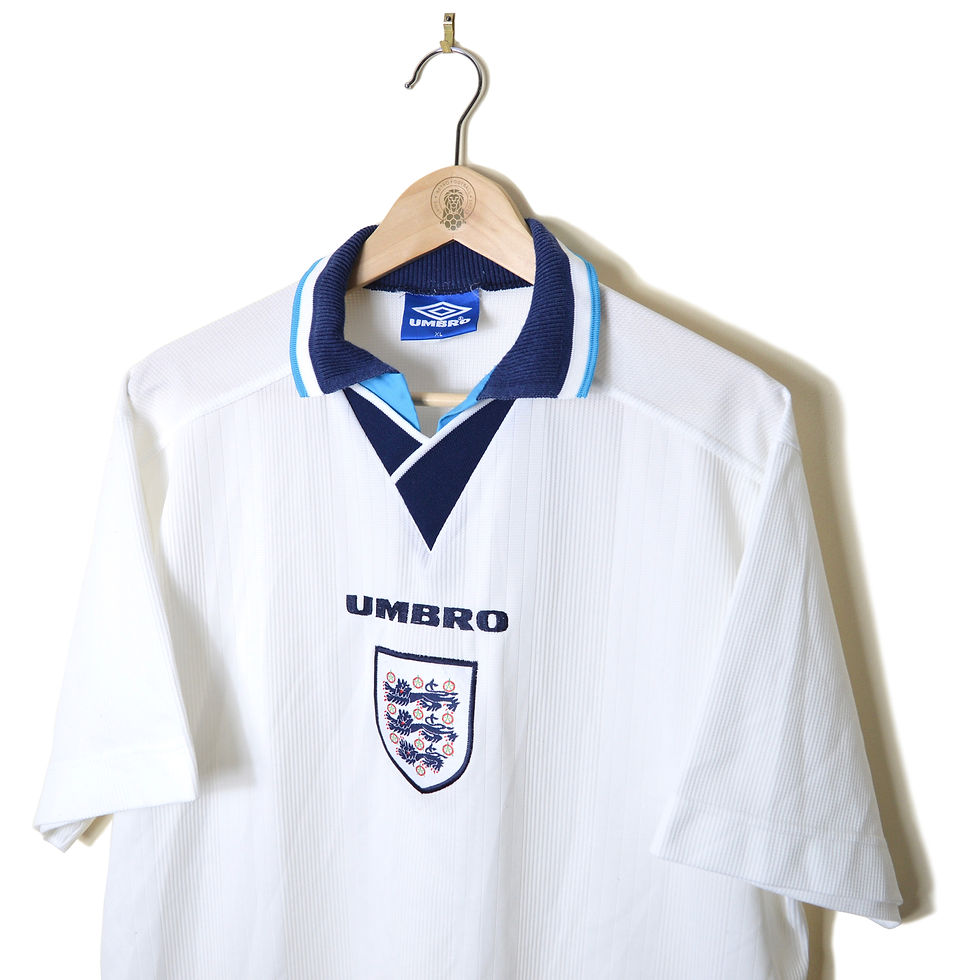 Thumbnail: ENGLAND CLASSIC RETRO VINTAGE HOME FOOTBALL SHIRT SOCCER JERSEY 1996 1997 UMBRO EURO 96