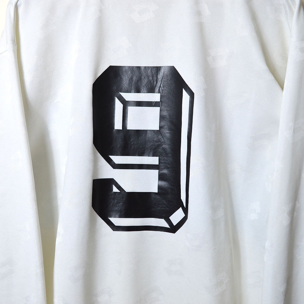 Thumbnail: ATALANTA CLASSIC VINTAGE RETRO AWAY FOOTBALL SHIRT 1994 1995 L/S LONG SLEEVED #9 LOTTO SOMET TAMOIL PLAYER ISSUE MATCH WORN