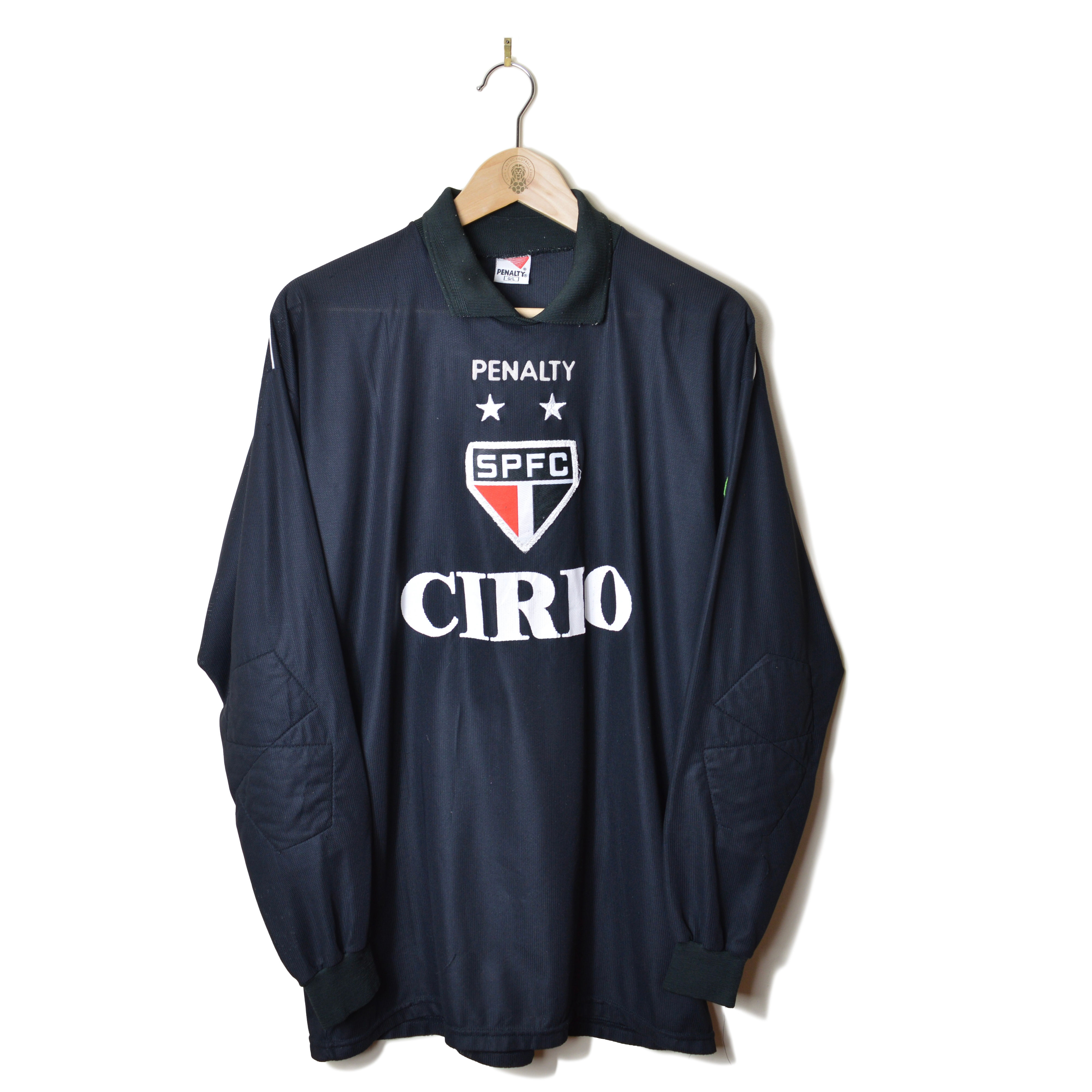 SAO PAULO CLASSIC VINTAGE RETRO GOALKEEPER GK FOOTBALL SHIRT SOCCER JERSEY 1999 CIRIO PENALTY
