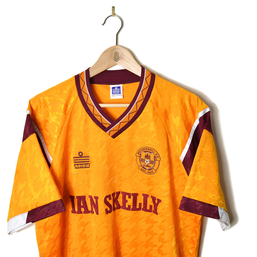 MOTHERWELL CLASSIC RETRO VINTAGE HOME FOOTBALL SHIRT SOCCER JERSEY 1990 1991 ADMIRAL IAN SKELLY