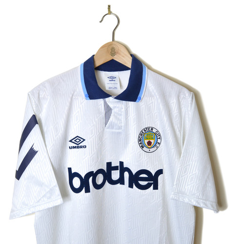 MANCHESTER CITY THIRD FOOTBALL SHIRT 1991/93 NEW NO TAGS | Retro