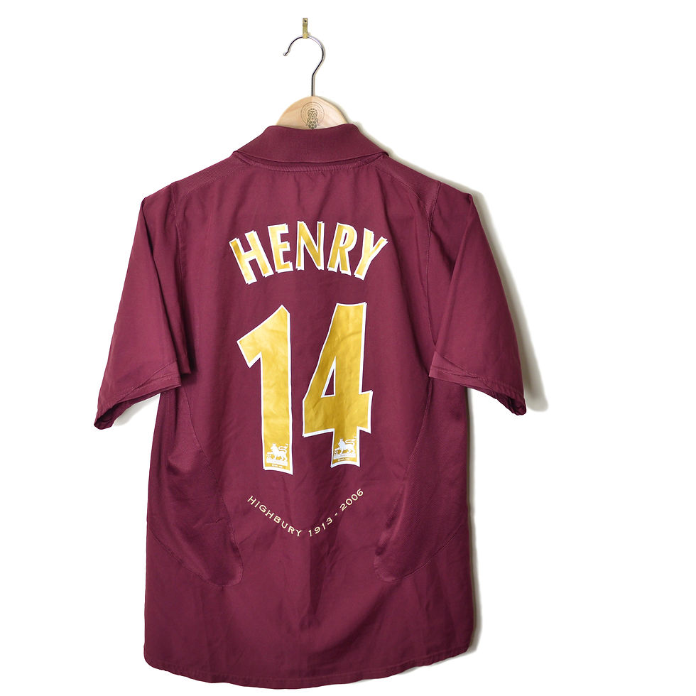 ARSENAL CLASSIC RETRO VINTAGE REDCURRANT HIGHBURY HOME FOOTBALL SHIRT SOCCER JERSEY 2005 2006 #14 HENRY NIKE O2