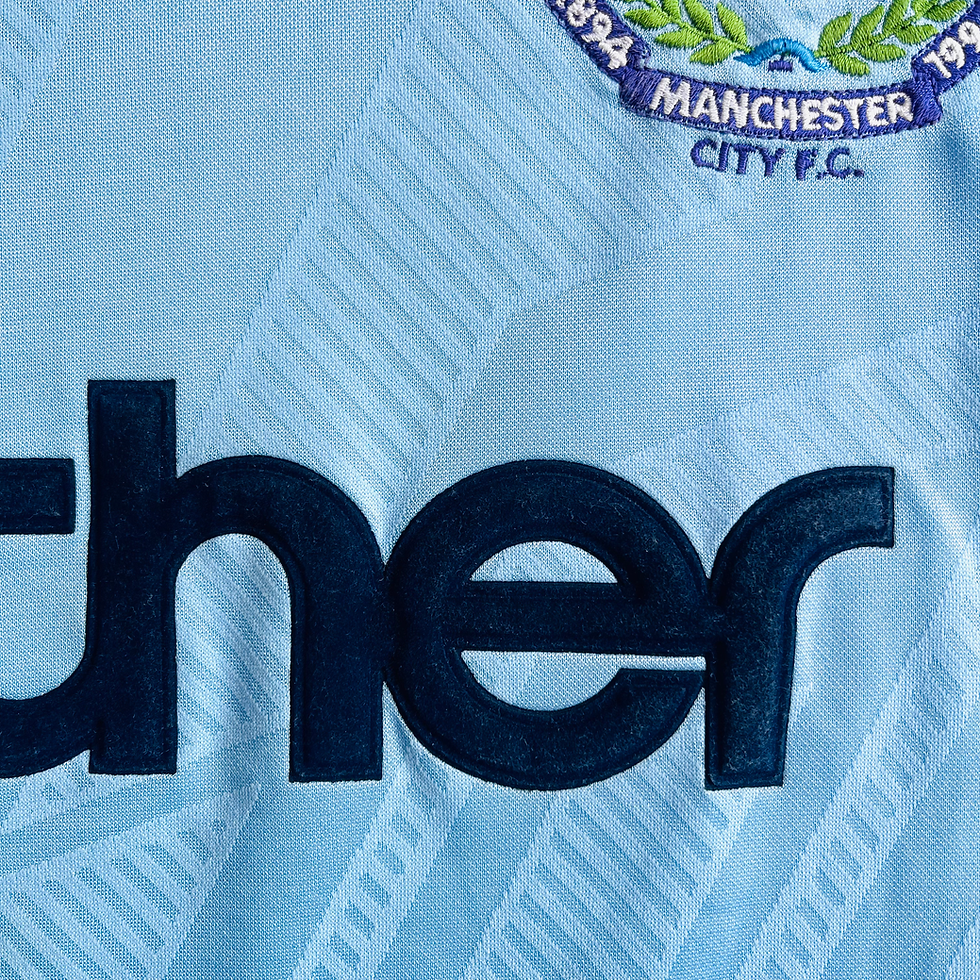 Thumbnail: MANCHESTER CITY CENTENARY HOME FOOTBALL SHIRT 1994/95