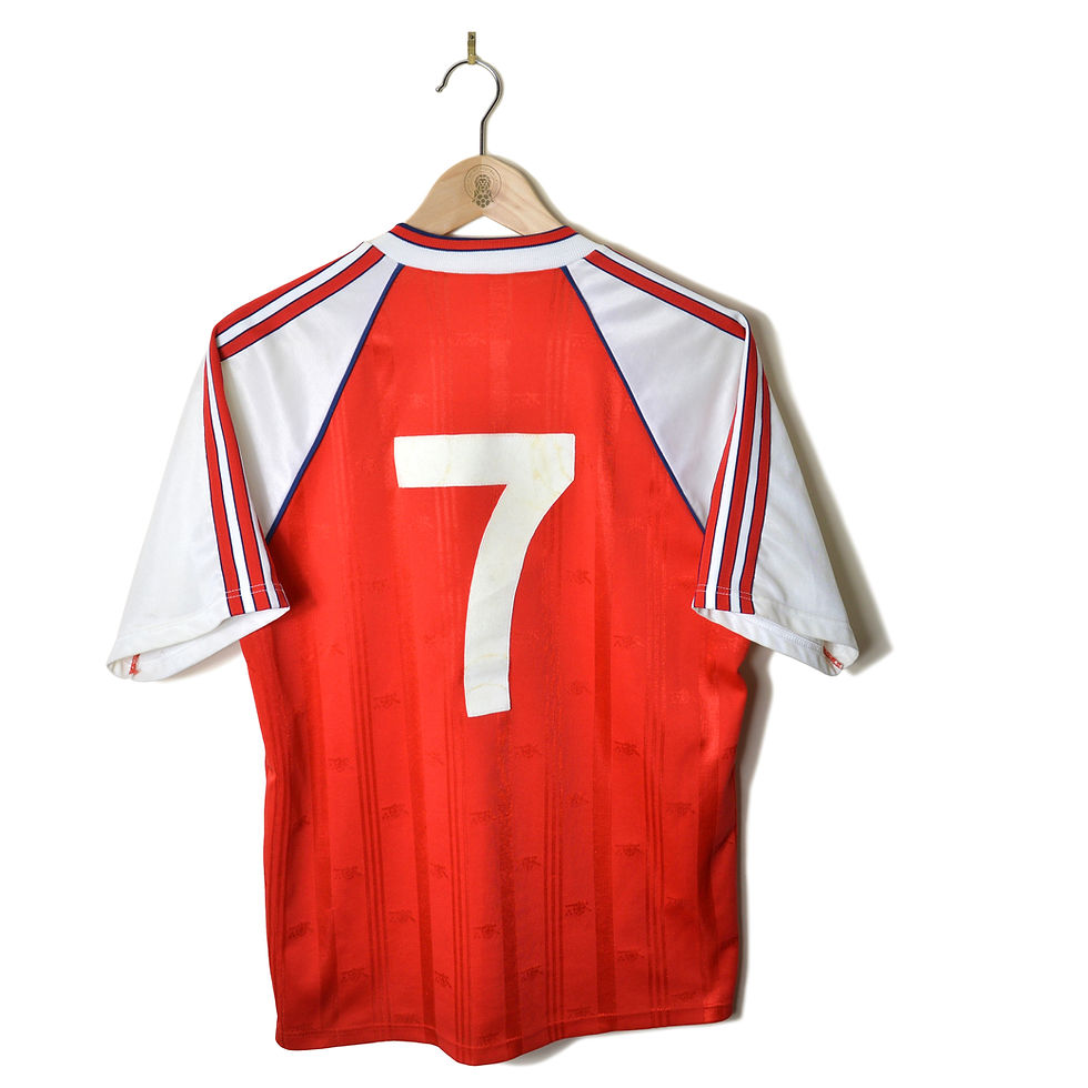 ARSENAL CLASSIC RETRO VINTAGE HOME FOOTBALL SHIRT SOCCER JERSEY 1988 1989 1990 #7 DAVID ROCASTLE NIKE JVC