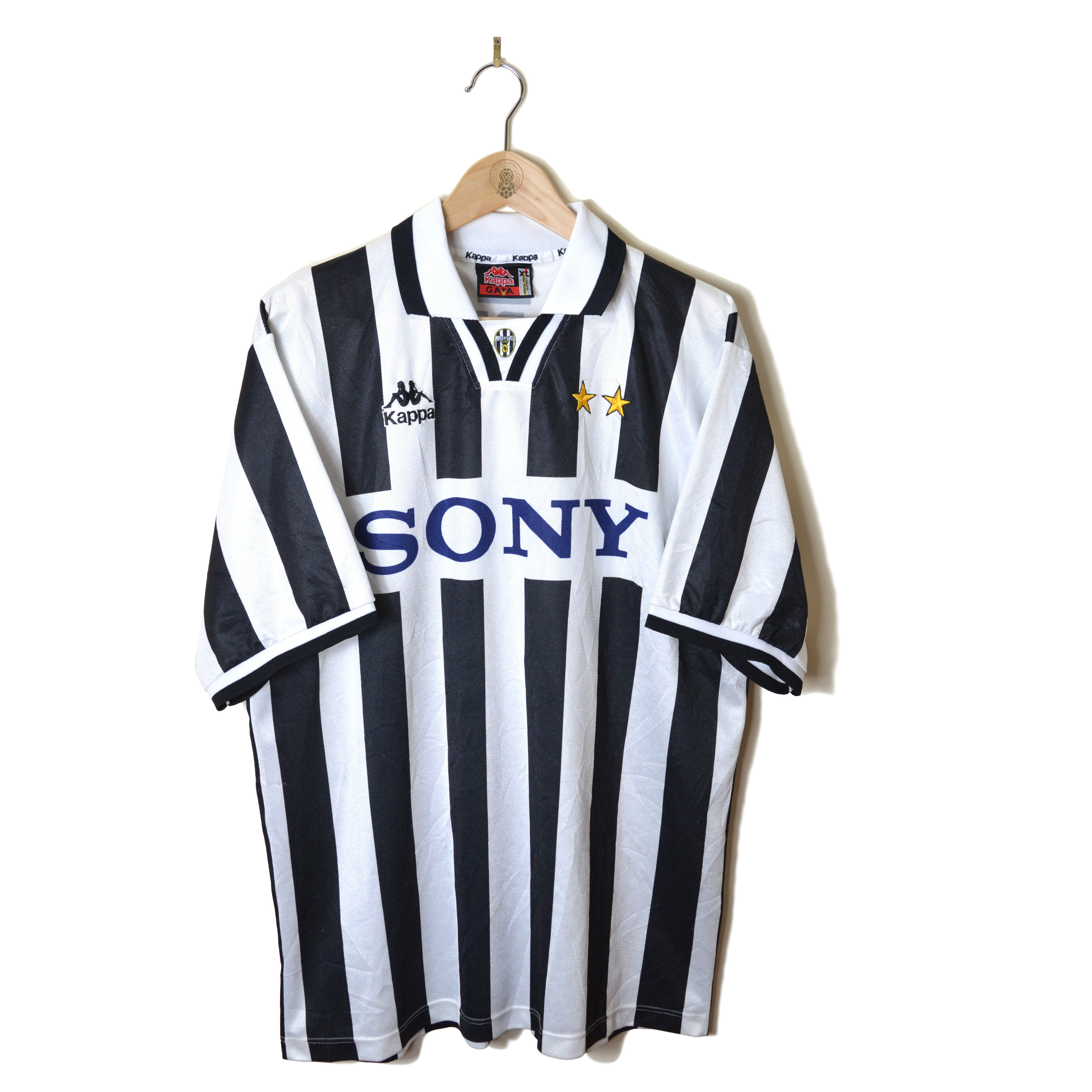 JUVENTUS JUVE HOME FOOTBALL SHIRT SOCCER JERSEY 1995 1996 1997 #10 ALESSANDRO DEL PIERO KAPPA SONY 90'S CALCIO