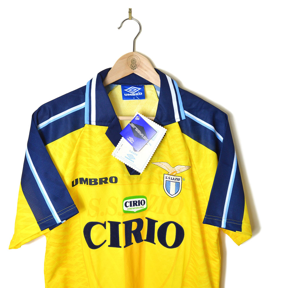 LAZIO CLASSIC RETRO VINTAGE THIRD AWAY FOOTBALL SHIRT  SOCCER JERSEY 1996 1997 1998 BNWT WITH TAGS UMBRO CIRIO