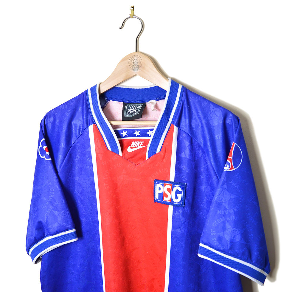 Thumbnail: PARIS SAINT-GERMAIN (PSG) CLASSIC VINTAGE RETRO EUROPEAN PLAYER ISSUE HOME FOOTBALL SHIRT SOCCER JERSEY 1994 1995 NIKE 90'S