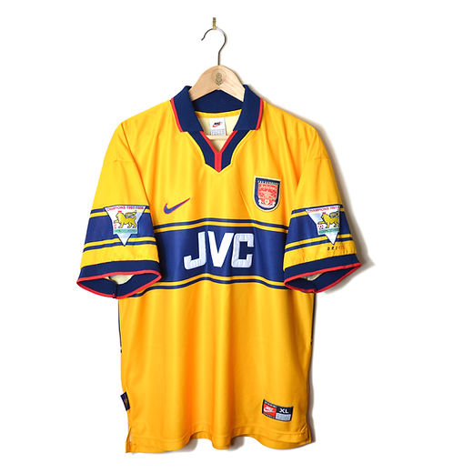 ARSENAL AWAY FOOTBALL SHIRT 1997/99 #9 ANELKA | Retro Football