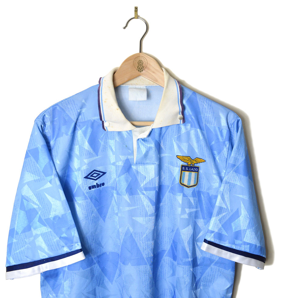 LAZIO CLASSIC RETRO VINTAGE HOME FOOTBALL SHIRT SOCCER JERSEY 1989 1990 1991 UMBRO CALCIO 90'S