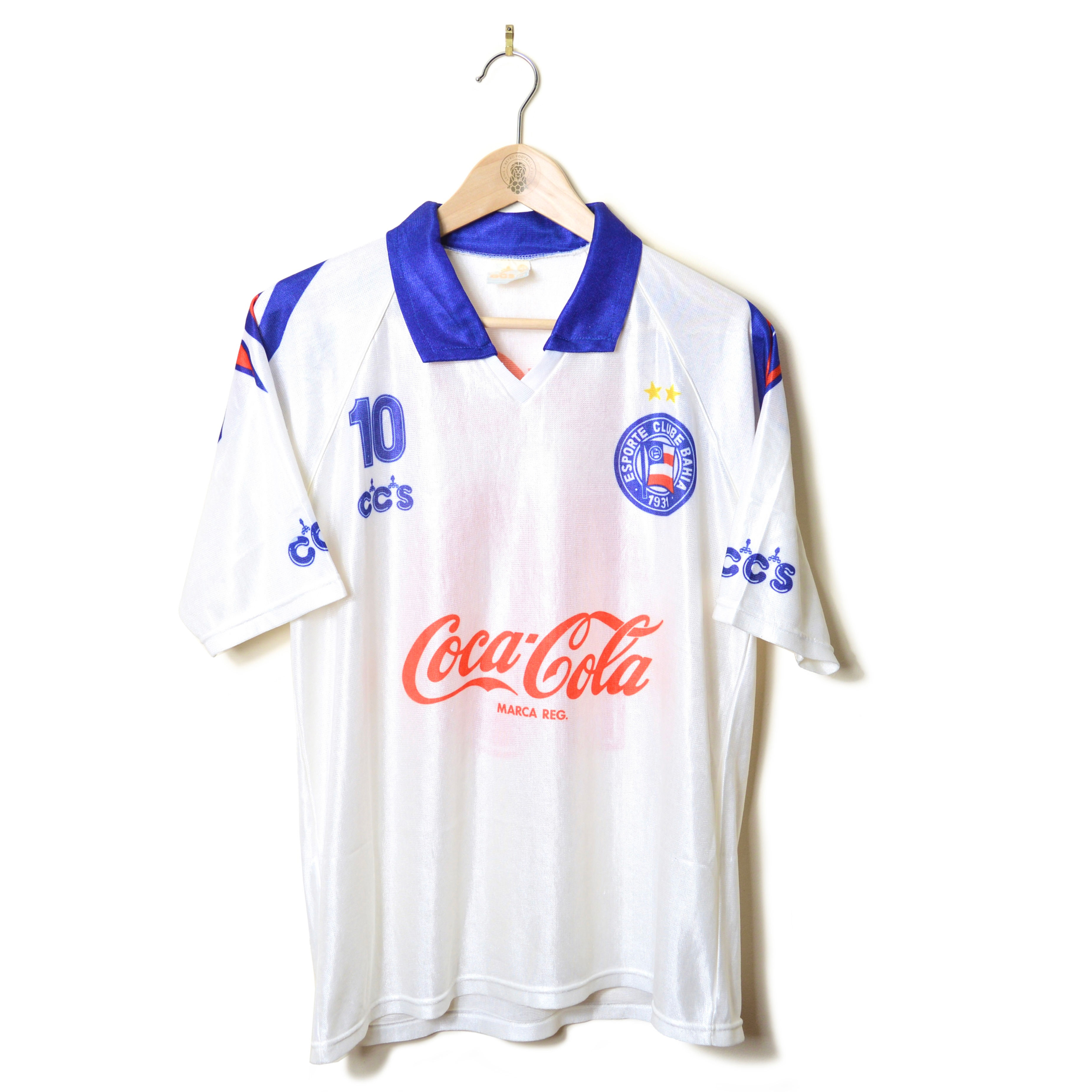 BAHIA CLASSIC RETRO VINTAGE HOME FOOTBALL SHIRT SOCCER JERSEY 1993 #10 CCS COCA-COLA BRAZILIAN
