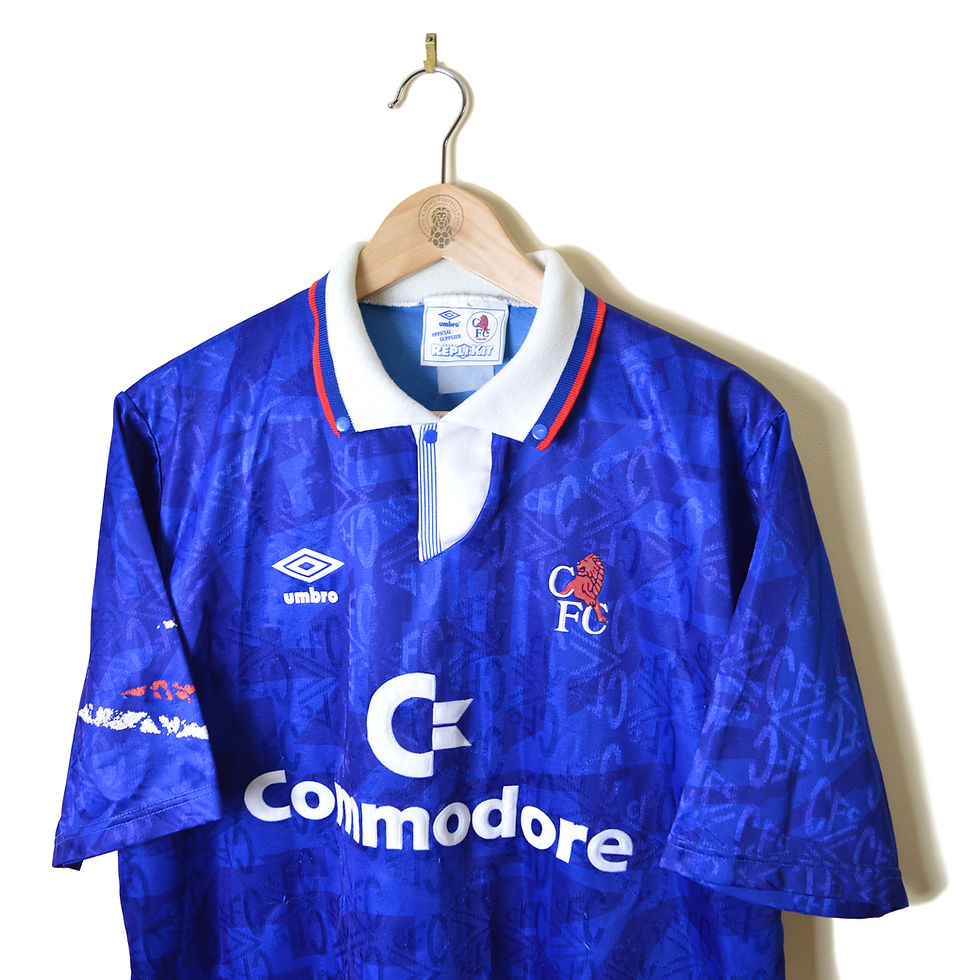 Thumbnail: CHELSEA CLASSIC RETRO VINTAGE HOME FOOTBALL SHIRT SOCCER JERSEY 1991 1992 1993 UMBRO COMMODORE 90'S