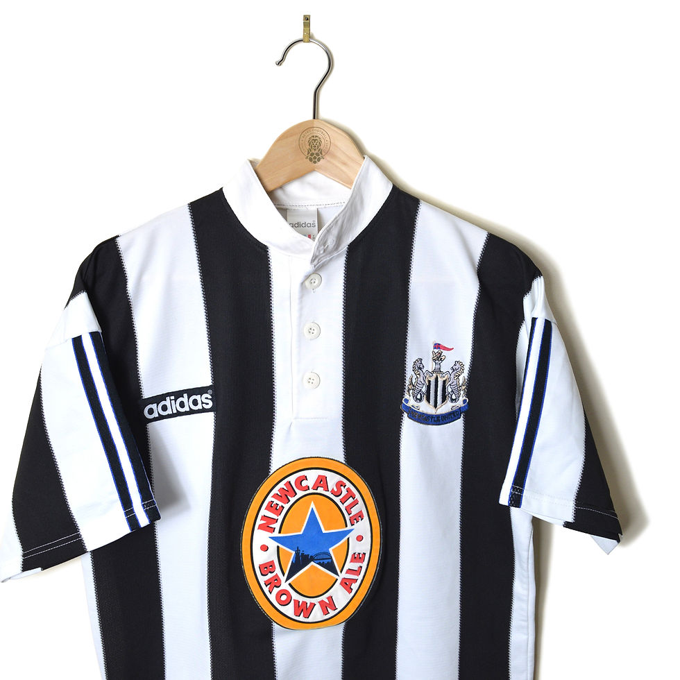 NEWCASTLE UNITED CLASSIC RETRO VINTAGE HOME FOOTBALL SHIRT SOCCER JERSEY 1995 1996 1997 ADIDAS NEWASTLE BROWN ALE