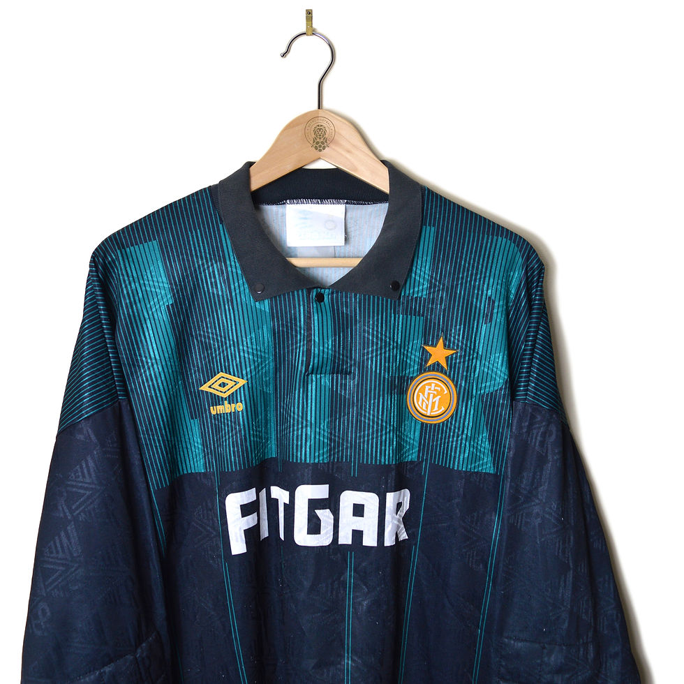 INTER MILAN CLASSIC RETRO VINTAGE GK GOALKEEPER FOOTBALL SHIRT SOCCER JERSEY 1991 1992 UMBRO FITGAR CALCIO 90'S