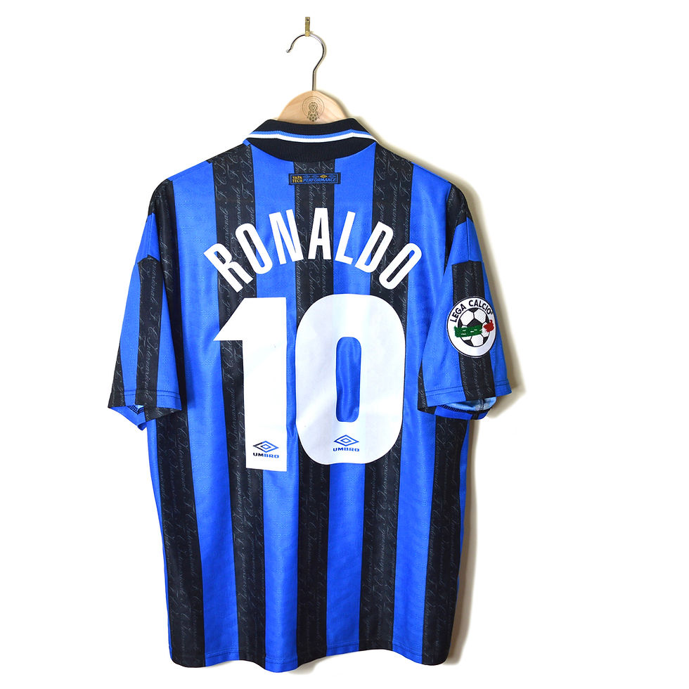 INTER MILAN HOME FOOTBALL SHIRT 1997/98 #10 RONALDO | Retro Football SS