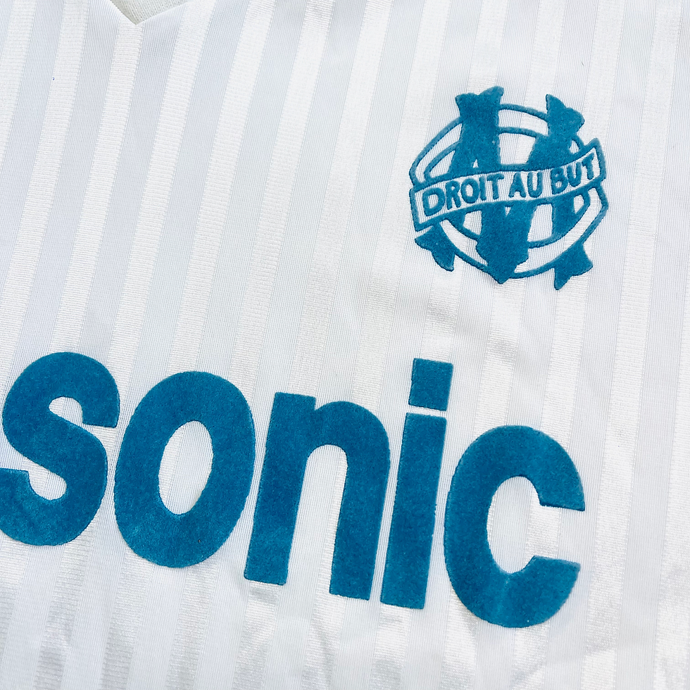 Thumbnail: MARSEILLE HOME FOOTBALL SHIRT 1990/91 L/S