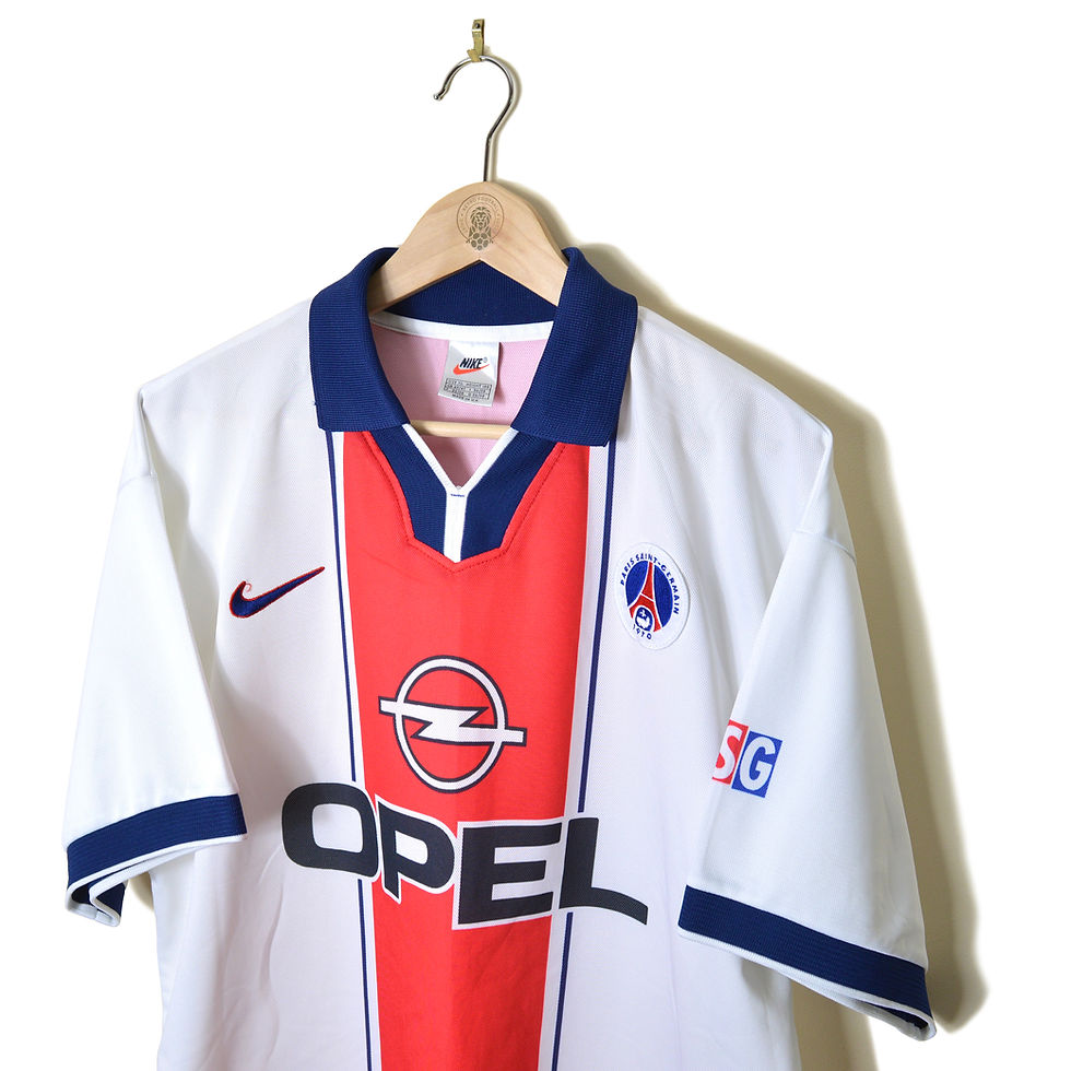 Thumbnail: PARIS SAINT-GERMAIN PSG AWAY FOOTBALL SHIRT 1997 1998 NIKE OPEL 90'S