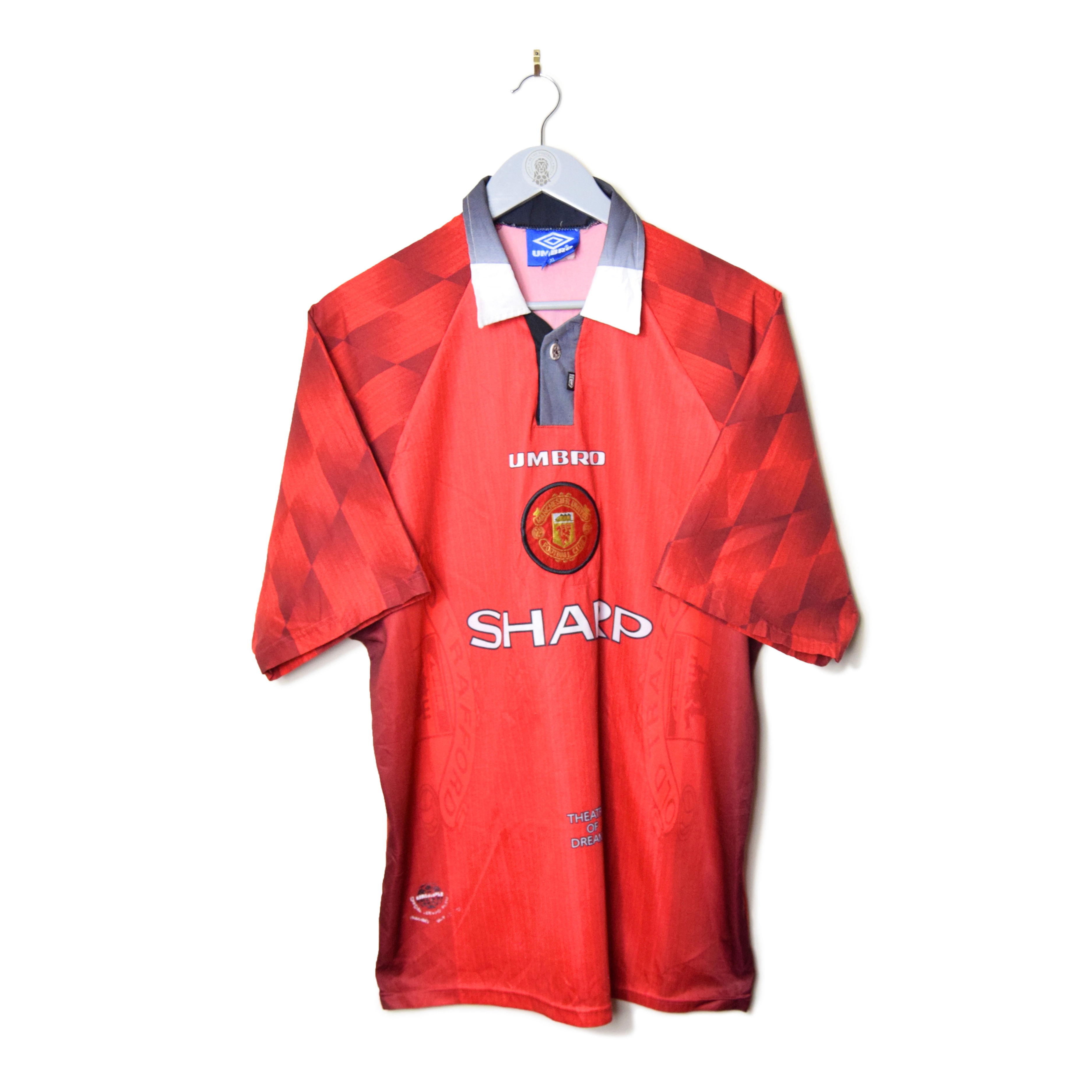 MANCHESTER UNITED HOME FOOTBALL SHIRT 1996/98