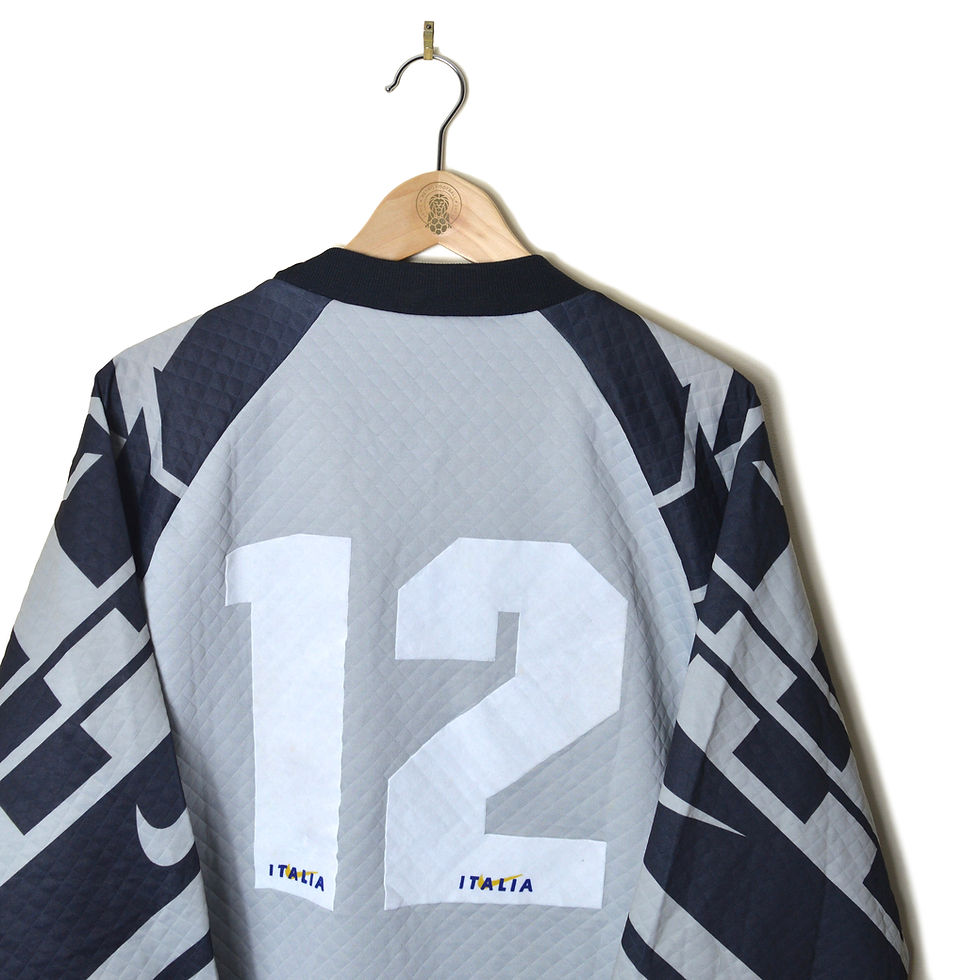 Thumbnail: ITALY MATCH WORN PLAYER ISSUE GK GOALKEEPER FOOTBALL SHIRT SOCCER JERSEY 1995 1996 #12 'TOLDO' NIKE PREMIER