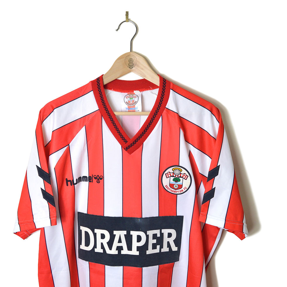 Thumbnail: SOUTHAMPTON CLASSIC RETRO VINTAGE HOME FOOTBALL SHIRT SOCCER JERSEY 1989 1990 1991 HUMMEL DRAPER TOOLS HUMMEL