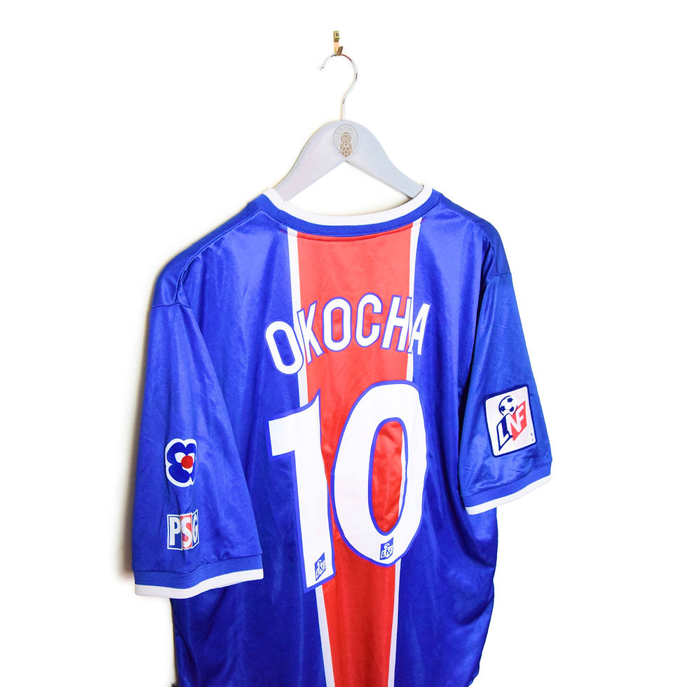 Thumbnail: PARIS SAINT-GERMAIN (PSG) HOME FOOTBALL SHIRT 1999/00 #10 OKOCHA