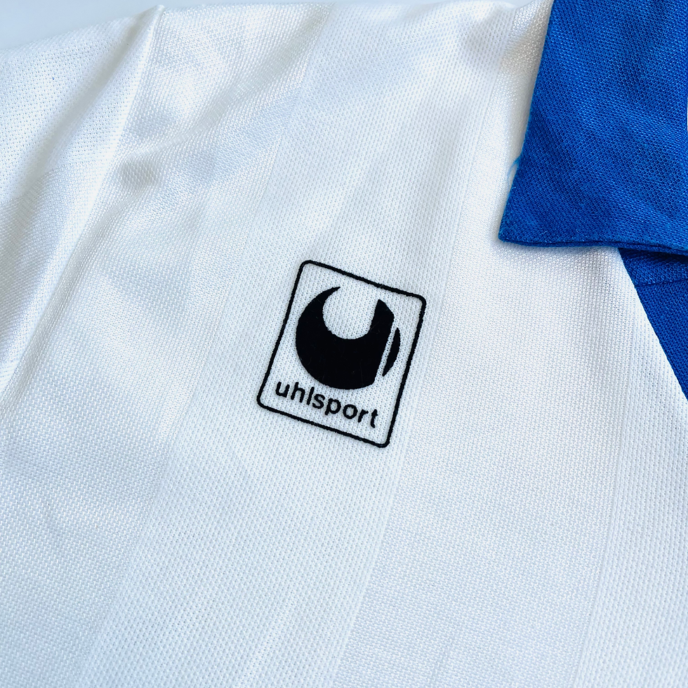 Thumbnail: AUXERRE HOME FOOTBALL SHIRT 1990/91 L/S